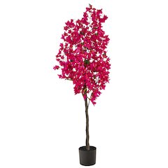 5ft. Bougainvillea Artificial Tree, Pink