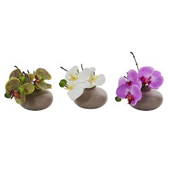 7in. Phalaenopsis Orchid Artificial Arrangement, Set of 3
