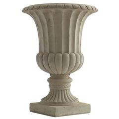 20.25in. Large Sand Colored Urn (Indoor/Outdoor)