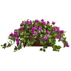 Bougainvillea Artificial Plant in Decorative Planter, Purple