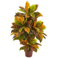 36in. Croton Artificial Plant (Real Touch)