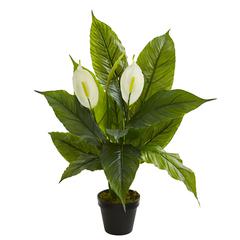 26in. Spathiphyllum Artificial Plant (Real Touch)