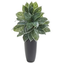 37in. Aglaonema Artificial Plant in Planter (Real Touch)