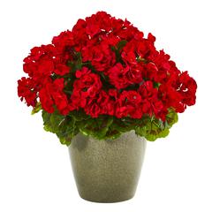 17in. Geranium Artificial Plant UV Resistant (Indoor/Outdoor)