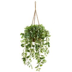 51in. Wandering Jew Artificial Plant in Hanging Basket (Real Touch)