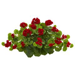 24in. Geranium Artificial Ledge Plant