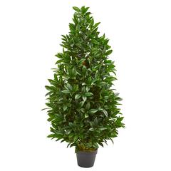 4ft. Bay Leaf Artificial Topiary Tree UV Resistant (Indoor/Outdoor)