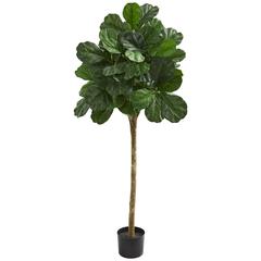 5ft. Fiddle Leaf Fig Artificial Tree, Green