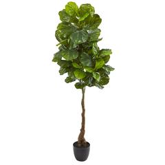 64in. Fiddle Leaf Artificial Tree (Real Touch)