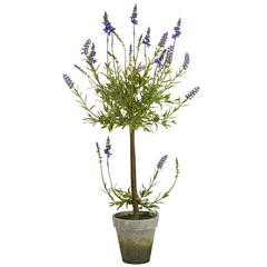 34in. Lavender Single Ball Topiary Artificial Tree
