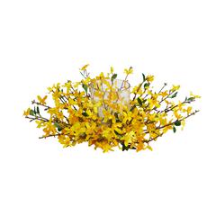 16in. Artificial Forsythia Candelabrum