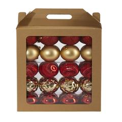 Holiday Shatterproof, 40 Count Christmas Tree Ornament Box Set