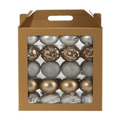 Holiday Shatterproof, 40 Count Christmas Tree Ornament Box Set
