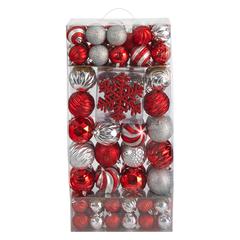 Holiday Deluxe Shatterproof, 81  Count Christmas Tree Ornament Box Set