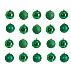 Holiday Christmas 20 Count 3in. Shatterproof Ornament Set