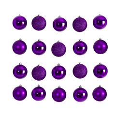 Holiday Christmas 20 Count 3in. Shatterproof Ornament Set
