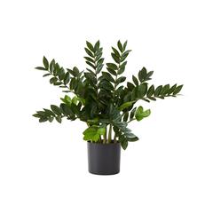 28in. Artificial Zamioculcas Plant with Decorative Planter