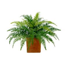 22in. Artificial Fern Plant in Decorative Planter