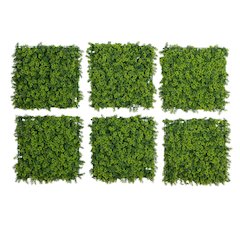 UV Resistant Irish Green Meadow Artificial Living Wall Panels - Set of 6