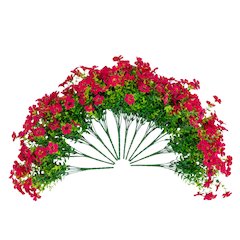 13in. UV Resistant Artificial Daisy Bush (Indoor/Outdoor) - Set of 12