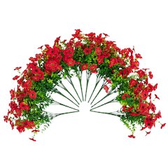 13in. UV Resistant Artificial Daisy Bush (Indoor/Outdoor) - Set of 12