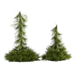 24in. and 36in. Table Top/Hanging Artificial Christmas Decor (Set of 2)