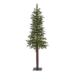 5ft. Alaskan Alpine Artificial Christmas Tree with 100 Clear Microdot LED Lights