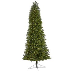 9ft. Slim Virginia Spruce Artificial Christmas Tree with 750 Warm LED Lights