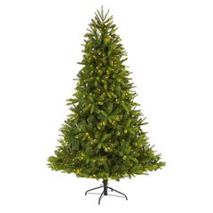 7ft. New Haven Spruce Natural Look Artificial Christmas Tree with 500 LED Lights