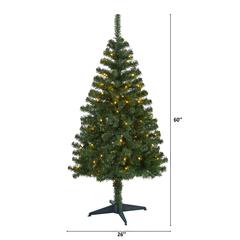 5ft. Northern Tip Pine Artificial Christmas Tree with 150 Clear LED Lights