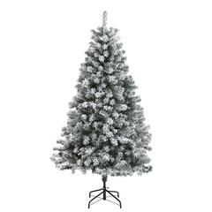 6ft. Flocked Rock Springs Spruce Artificial Christmas Tree