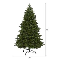 5ft. New Hampshire Fir Artificial Christmas Tree with 150 LED Lights