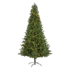 8ft. Vermont Fir Artificial Christmas Tree with 450 Clear LED Lights