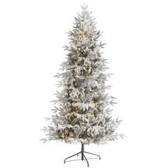 7.5ft. Flocked Manchester Spruce Artificial Christmas Tree