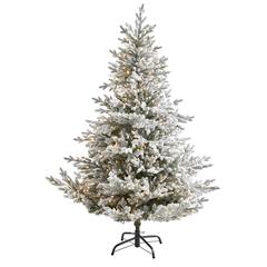 6ft. Flocked Fraser Fir Artificial Christmas Tree