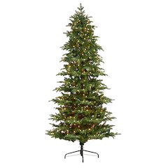 8ft. South Carolina Fir Artificial Christmas Tree with 650 Clear LED Lights
