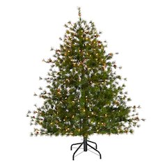 5ft. Colorado Mountain Pine Artificial Christmas Tree with 250 Clear Lights