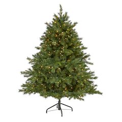 6ft. Wyoming Mixed Pine Artificial Christmas Tree with 450 Clear Lights