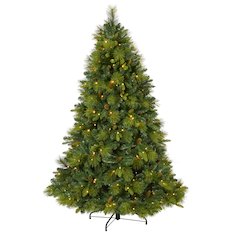 6.5ft. North Carolina Mixed Pine Christmas Tree with 350 Warm LED Lights