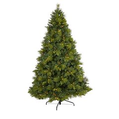 7.5ft. North Carolina Mixed Pine Christmas Tree with 470 Warm LED Lights