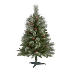 3ft. Snowed French Alps Mountain Pine Artificial Christmas Tree