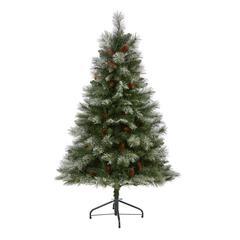 5ft. Snowed French Alps Mountain Pine Artificial Christmas Tree
