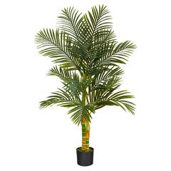 5ft. Golden Cane Artificial Palm Tree, Green
