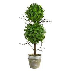 2ft. Eucalyptus Double Ball Topiary Artificial Tree