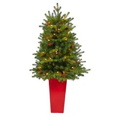 3.5ft. Yukon Mountain Fir Artificial Christmas Tree with 50 Clear Lights