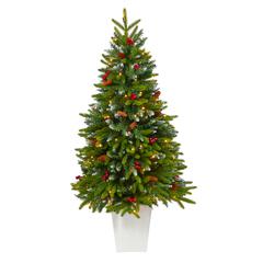 56in. Snow Tipped Portland Spruce Artificial Christmas Tree
