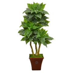 57in. Bird Nest Artificial Tree in Brown Planter UV Resistant (Indoor/Outdoor)