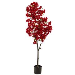 5ft. Cherry Blossom Artificial Tree, Red