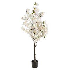 5ft. Cherry Blossom Artificial Tree, White