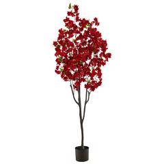6ft. Cherry Blossom Artificial Tree, Red